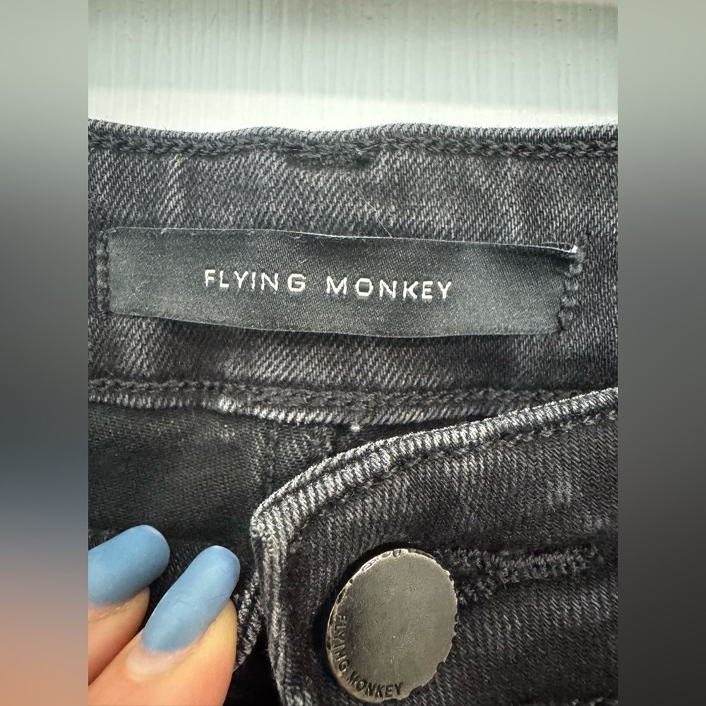 Flying Monkey Black Flare Jeans - Picture 3 of 4
